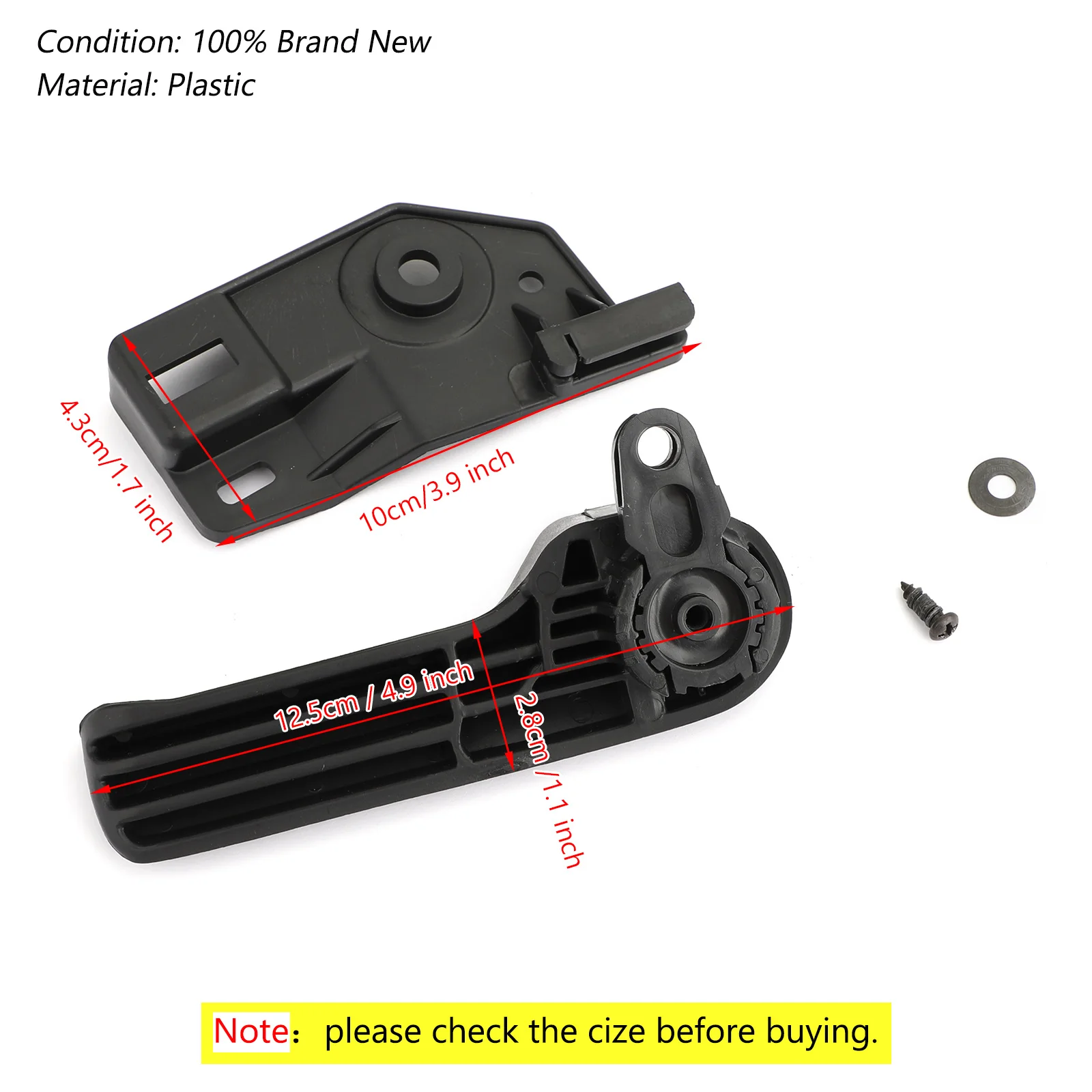 Artudatech Hood Latch Release Handle Bracket Fits For VW Jetta Golf Beetle 1J1823633A 1J1823533C