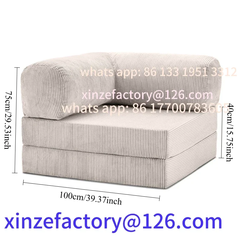 

Customizable Stilvolles Teddy-Sofa, Kompressionssofa, multifunktionales Sofa, unterstützt Farbanpassung, Klappbett