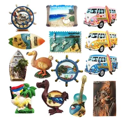 Africa Mauritius Tourist Souvenir Magnetic Sticker Fridge Magnetic Refrigerator Decoration Articles Handicraft Gifts