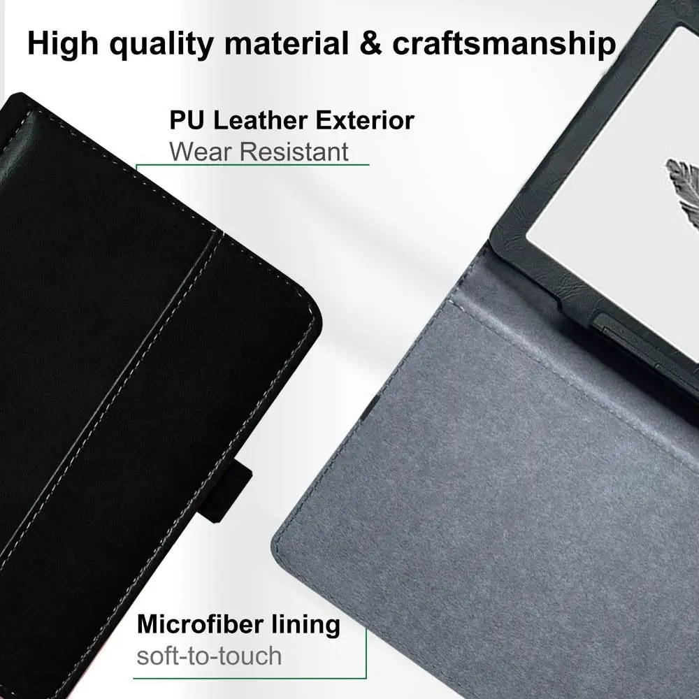 

7 inch Case PU Leather Retro Full Protective Shell Wear Resistant Shockproof for inkbook Calypso Plus/Classic 2/Prime