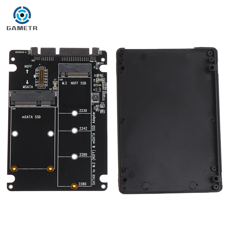 Adaptador de disco duro SATA de 60Gbps a M2, NGFF, SSD, MSATA a SATA, M.2, NGFF a SATA