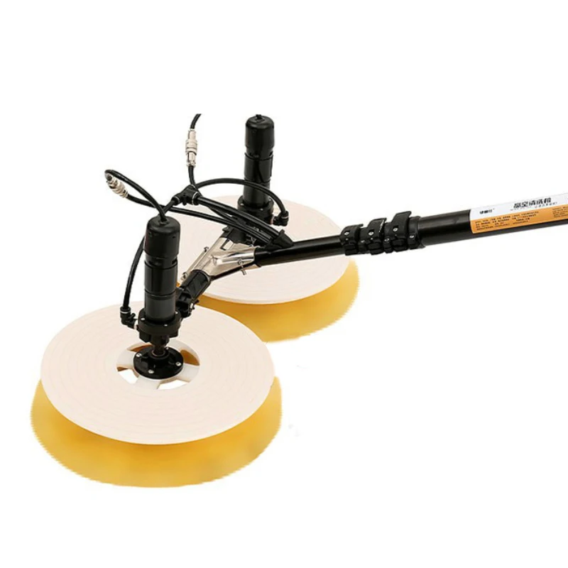 Solar Photovoltaic Panel Cleaning Equipment With Rotary Heads AC Charger Lithium Battery Brush For Efficient Panel Cleaning