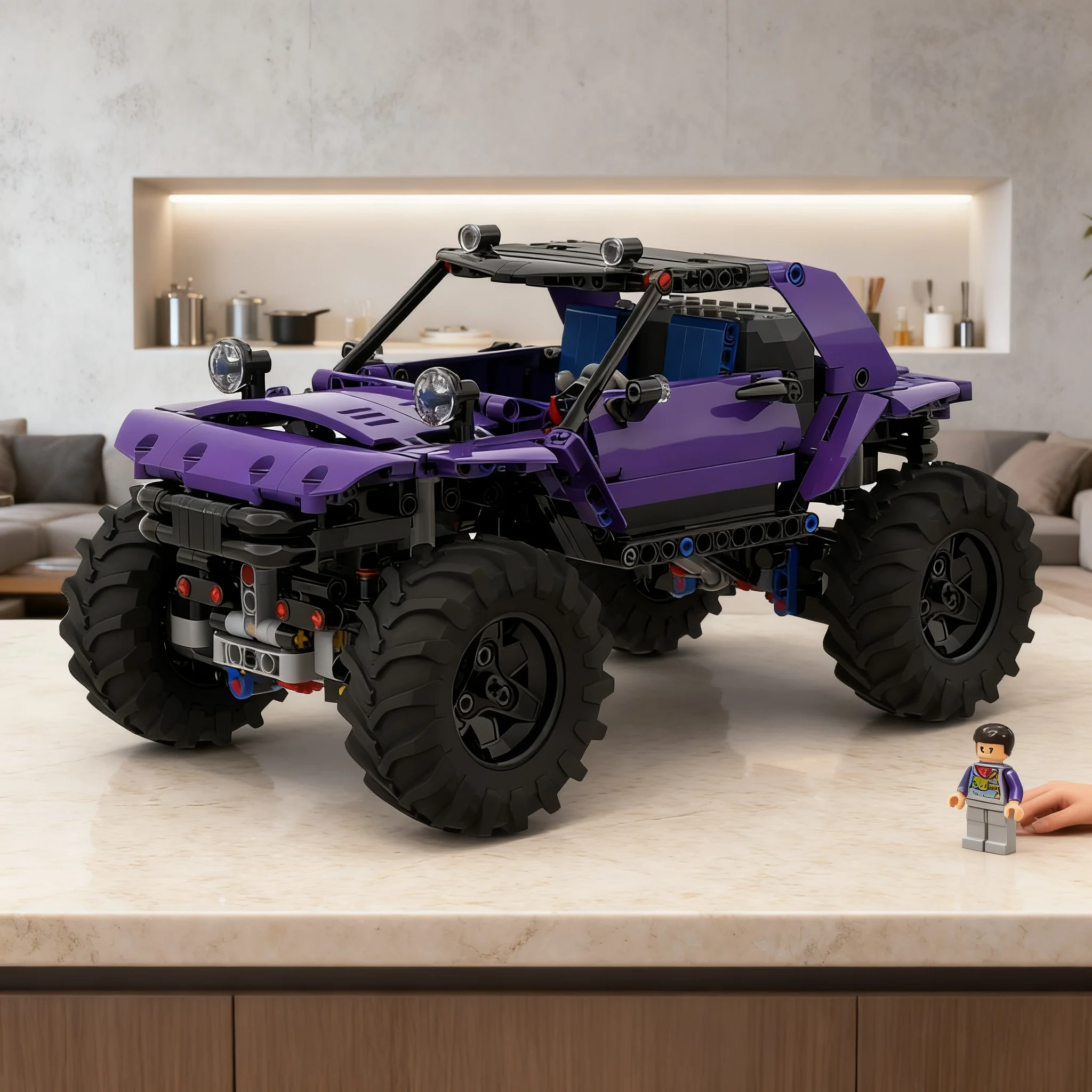 650pcs MOC Extreme Adventure Trial Truck Technical Model Building Blocks Christmas Gift Construction Toys Craft Display Art
