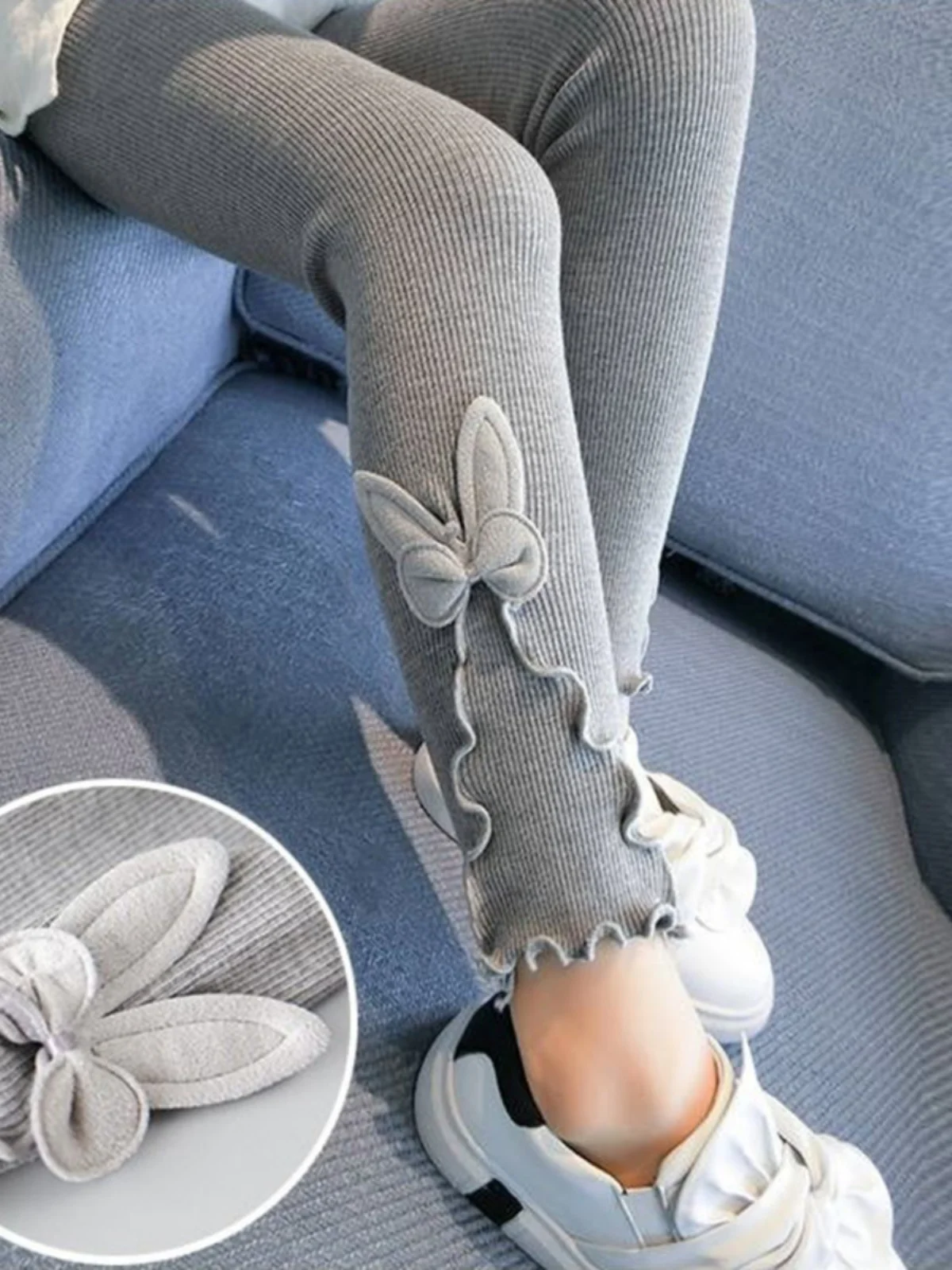 Spring Summer New Arrival Thin Base Layer Pants for Little Girls Tight Fit Long Trousers Fashionable And Versatile Korean Style