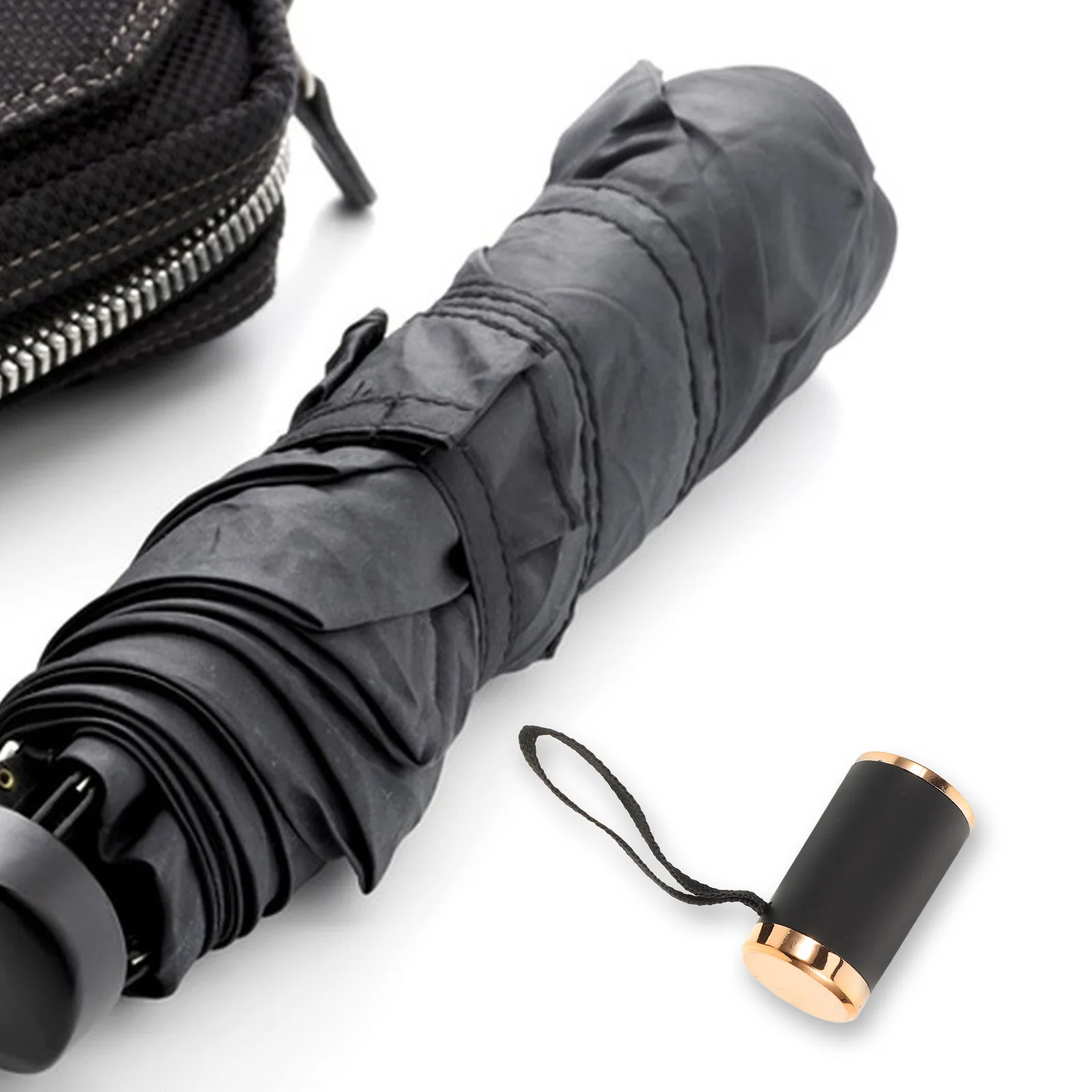 

Umbrella Handle Replacement 13-14mm Black Sturdy Long Lasting Folding Rain UV Daily Use Repair Compact Accessories