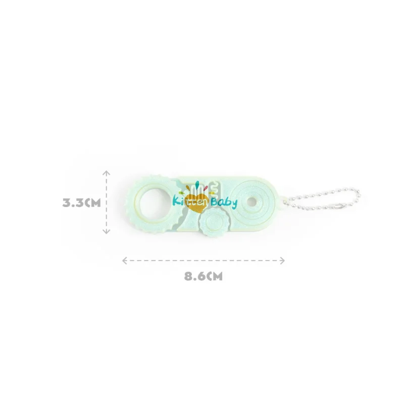 3D Printed Three In One EDC Fidget Toy Gear Rotation Stress Relief Hanging Pendant For Kids Adults Anti Anxiety Hand Play Toy