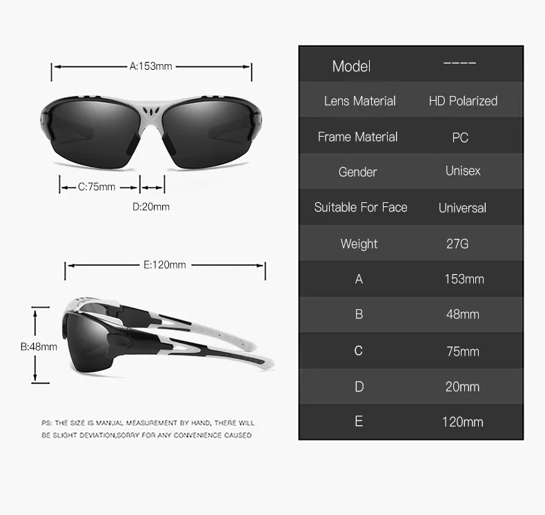 Sunglasses Men Women Sports Polarized Sunglasses Goggles Cycling Glasses Outdoor Sports Sunglasses Motorcycle Running Fishing