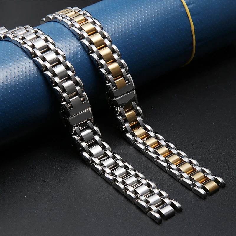 

new 16 18mm polished solid stainless steel watchband for Longines L8.110 112 113 114 115 women metal strap wrist bracelet belt