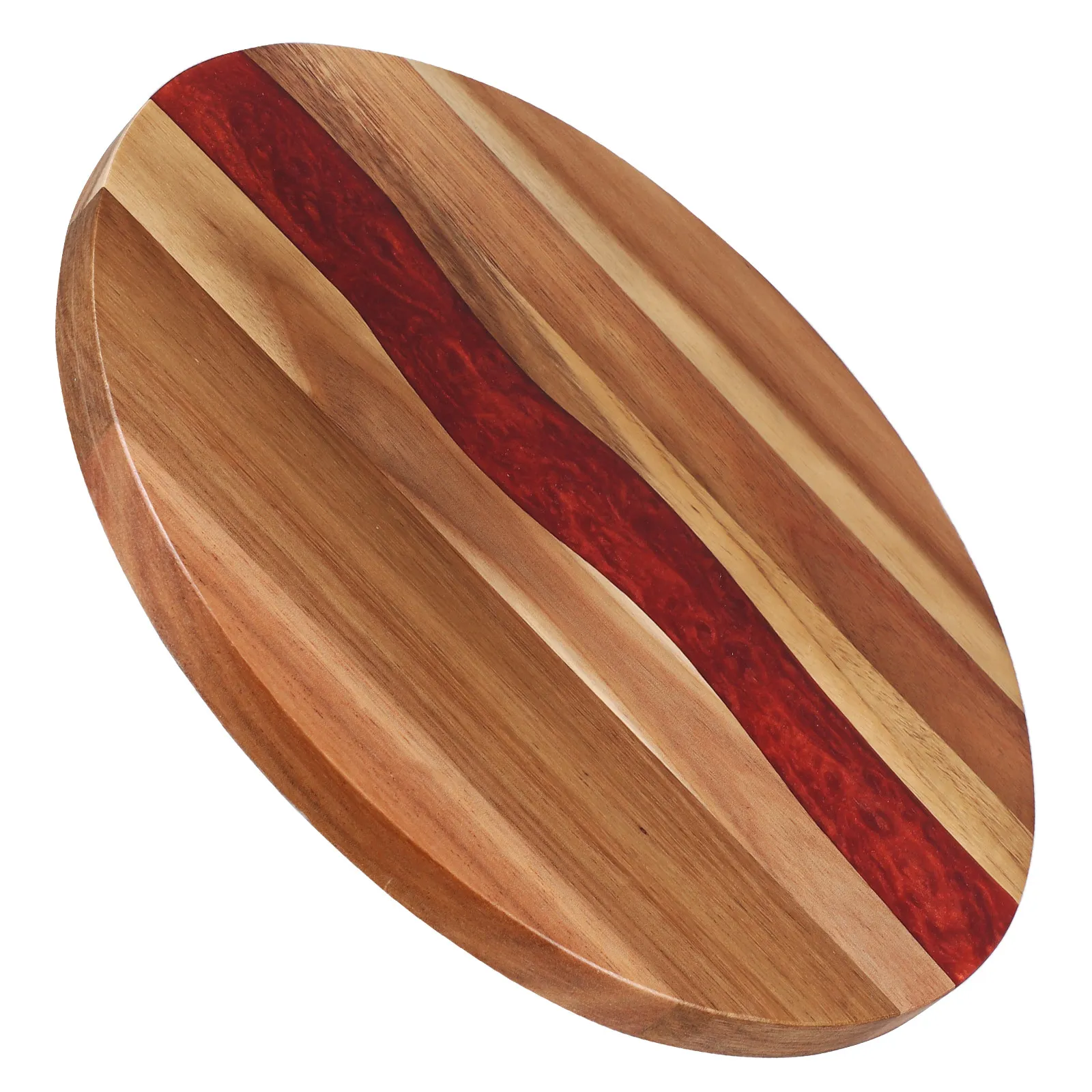 

Round Wood Resin Cutting Board Kitchen Meat Bread Vegetable Multipurpose Serving Charcuterie Bread Small Wood Chopping Board