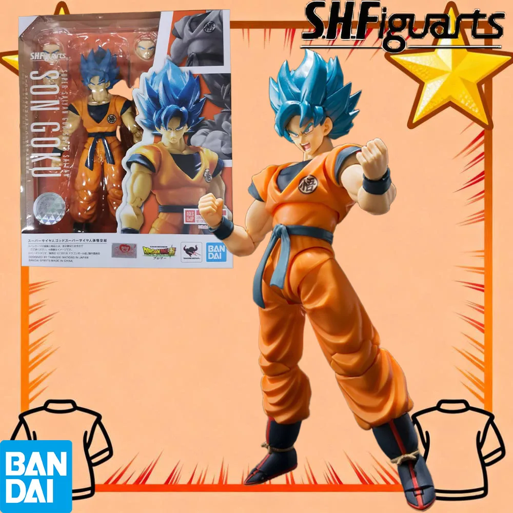

100% подлинный в наличии Bandai S.H.Figuarts Dragon Ball Z Super Saiyan God Super Saiyan Goku - Ultra - Фигурка Модель игрушки