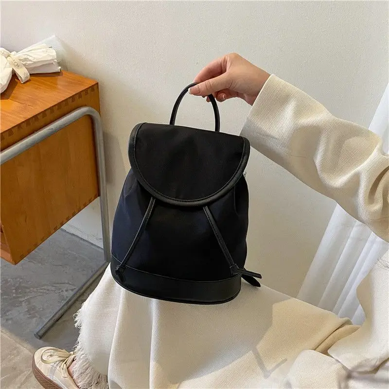 Summer Korean Super Fire Backpack Female Ins Fashion Canvas Bag Students Leisure Exquisite Small Bag Single Shoulder Crossbody