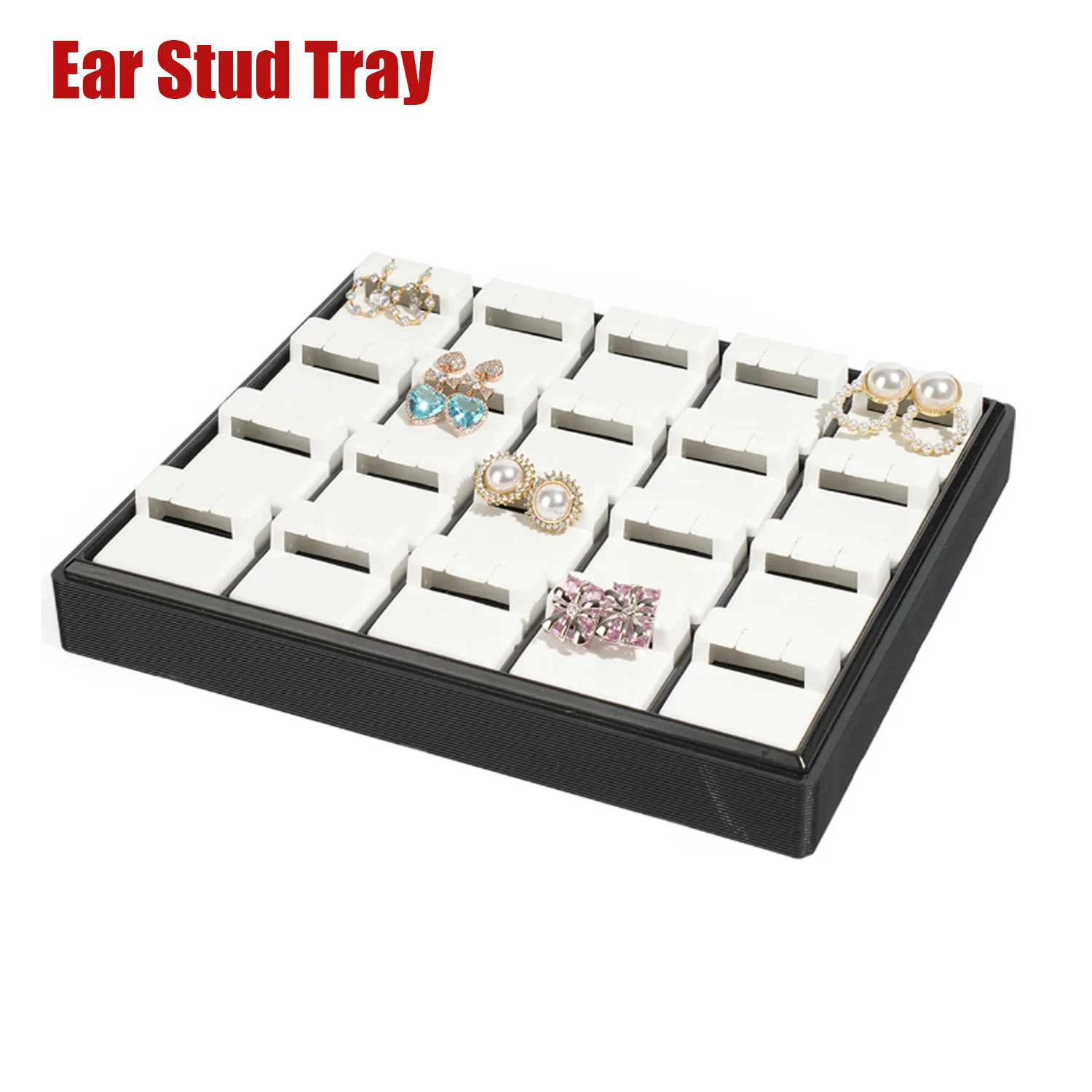 積み重ね可能なジュエリートレイ イヤリング ネックレス ブレスレット リング オーガナイザー ディスプレイ ストレージ ボックス