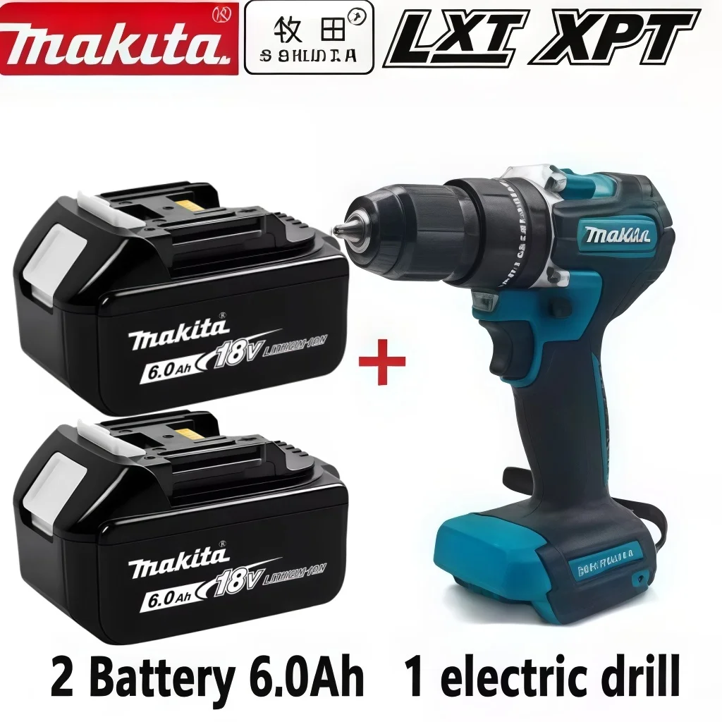 Workshop Special Authentic Makita 18V 6Ah Battery LED Fuel Gauge All-round Safety Guards Fit BL1830 BL1850 Power Equipment
