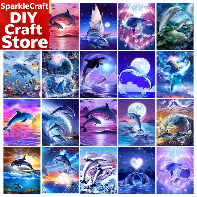 1PC frameless  Full Square/Round Drill 5D DIY Diamond Painting 