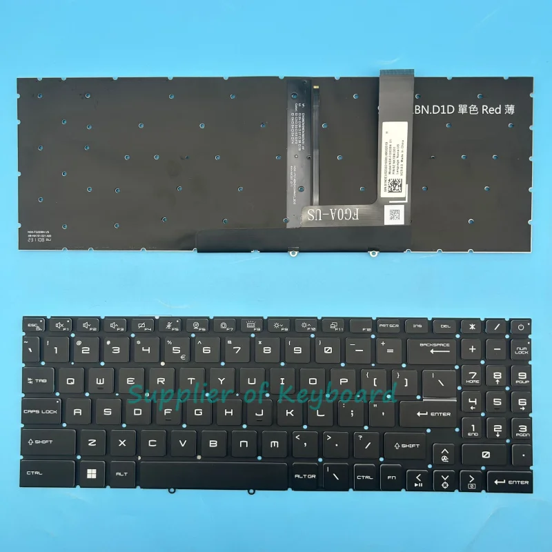 NEW English/Russian/Spanish/French/JA/TR Keyboard For MSI Sword 15