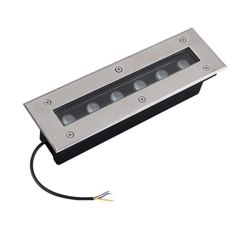 Long Strip Outdoor Waterproof Led Spot IP67 Garden Border LED Underground Light 5W 9W Bar Rectangle Landscape Light