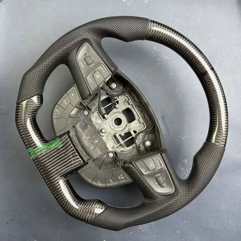 D-Shape For Peugeot 408 508 Customized 100% Real Carbon Fiber Car Steering Wheel