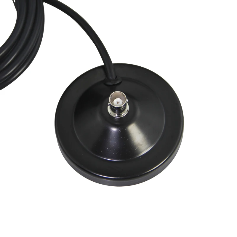 BNC Macho e Fêmea Antena Base Magnética Cabo de Extensão RG174/RG58 para Extensão de Microfone Sem Fio Q9 Ham Radio Car Sucker