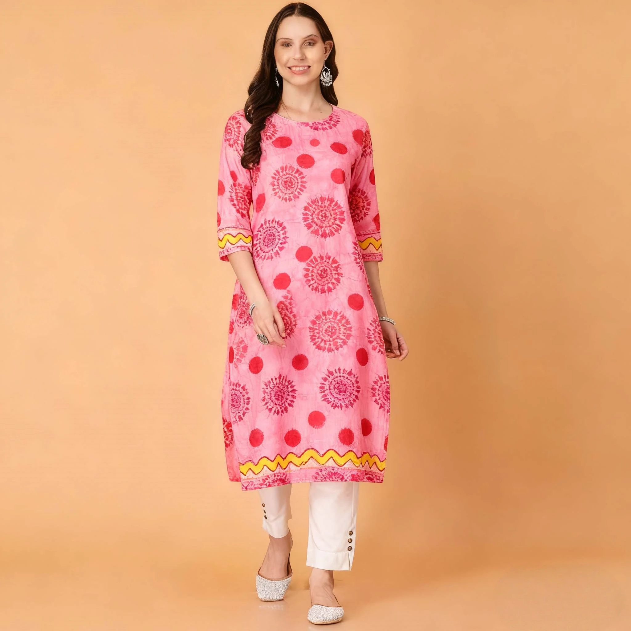 Muslim Dress Kurt Women's Fashionable Straight Tube National style Slit hem Multiple National Style Robe Abito Donna Musulmana