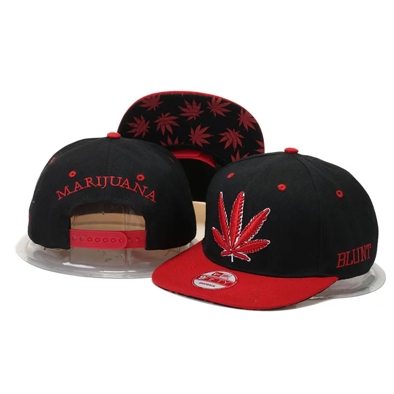 PANGKB Brand I Weed CAP red leaf adjustable snapback hat men women adult hip hop Headwear outdoor casual sun baseball cap bone