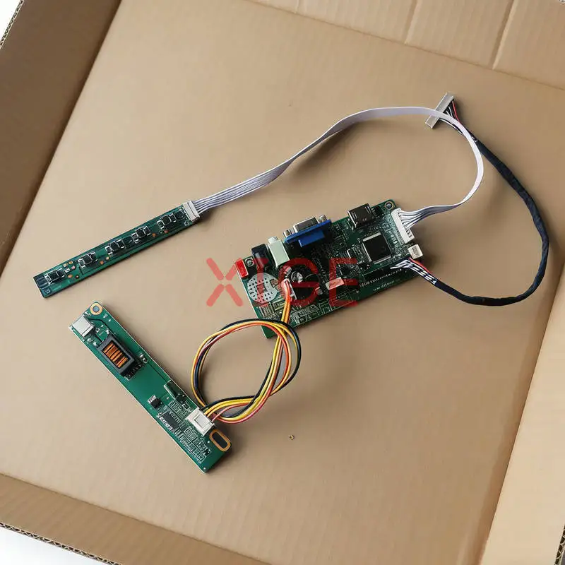 

For LTD121EA41 LTM12C505K LTD121EC3L LTD121ECAK LCD Drive Controller Board DIY Kit 20 Pin LVDS 1024x768 1-CCFL VGA+HDMI 1024*768