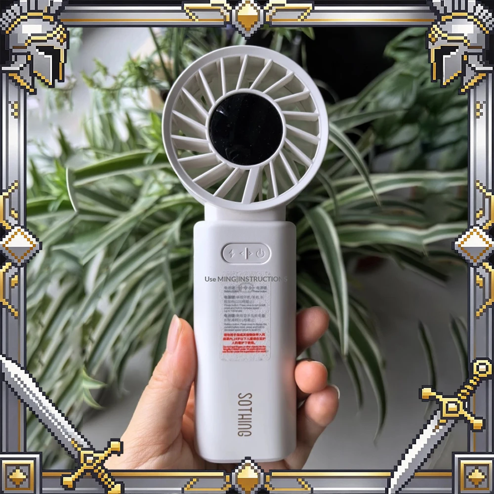 

SOTHING ICE16 Handheld Small Fan Superconducting Ice Magnetic Refrigeration Low Noise Handheld Fan Endurance For 11 Hours Gifts