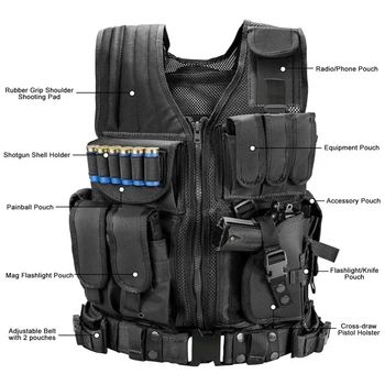 Polowanie ubrania zabezpieczające Swat kamizelka taktyczna Swat kurtka Chest Rig multi-pocket SWAT armia CS kamizelka myśliwska akcesoria kempingowe