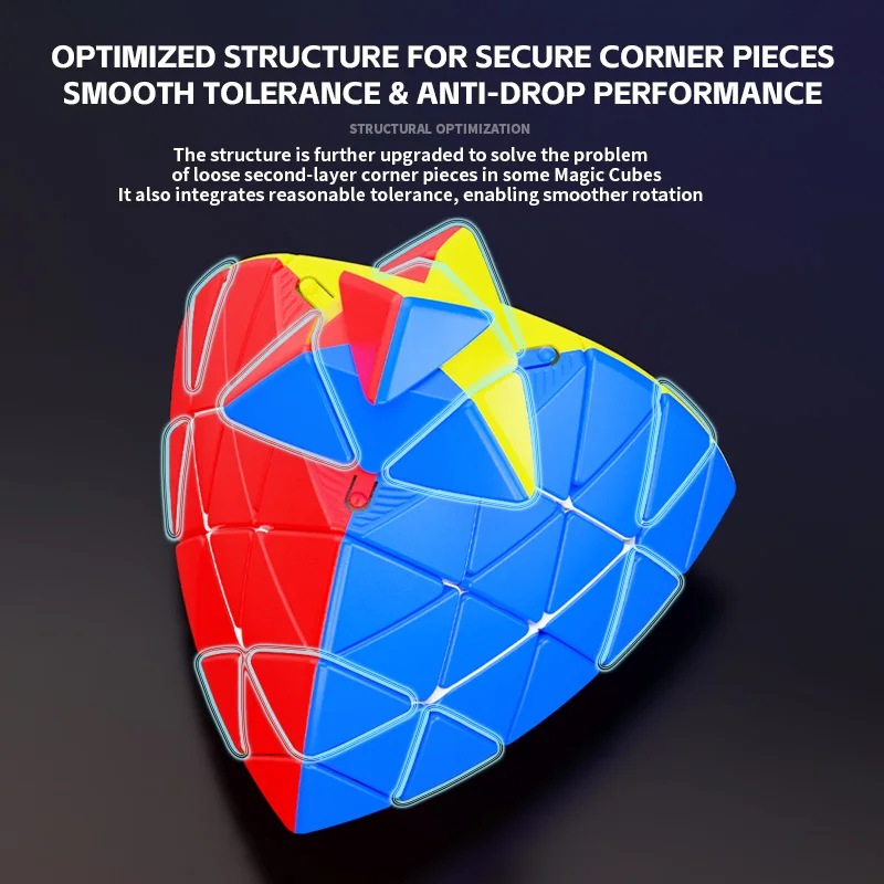 SengSo 5 strati Pyraminx Cubo magico Stickerleee Puzzle professionale Giocattolo Regalo per bambini Cubo Magico Puzzle
