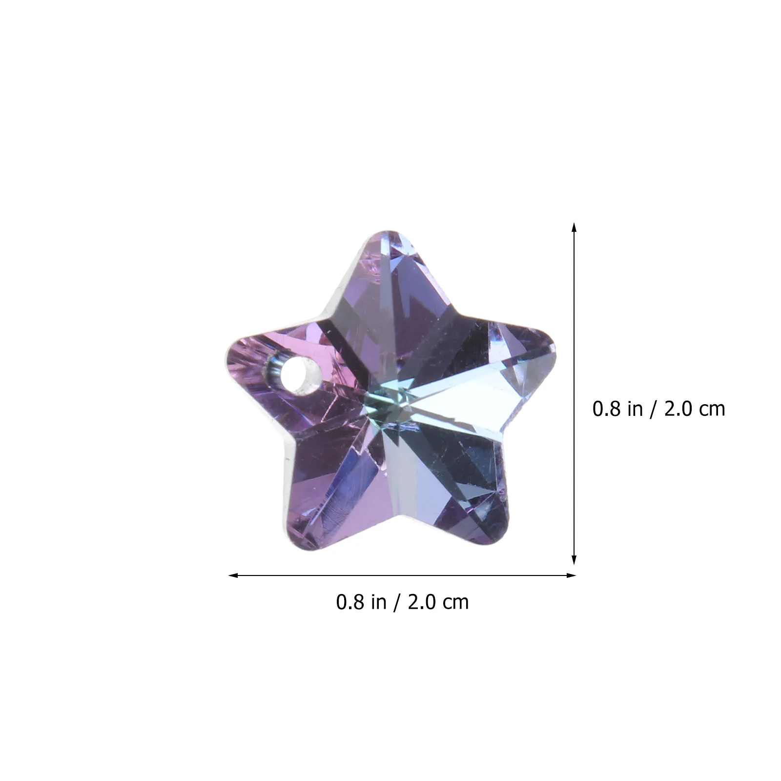 

40pcs Moon Star Pendant Diy Accessories Glass Craft Jewelry Making Supplies For Bracelet Necklace Handmade Parts Creative Decor