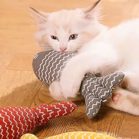 고양이 애완 동물 장난감, 강아지 새끼 고양이 봉제 엄지 베개, 입 보호 액세서리, 치아 연삭 개박하 고양이 용품