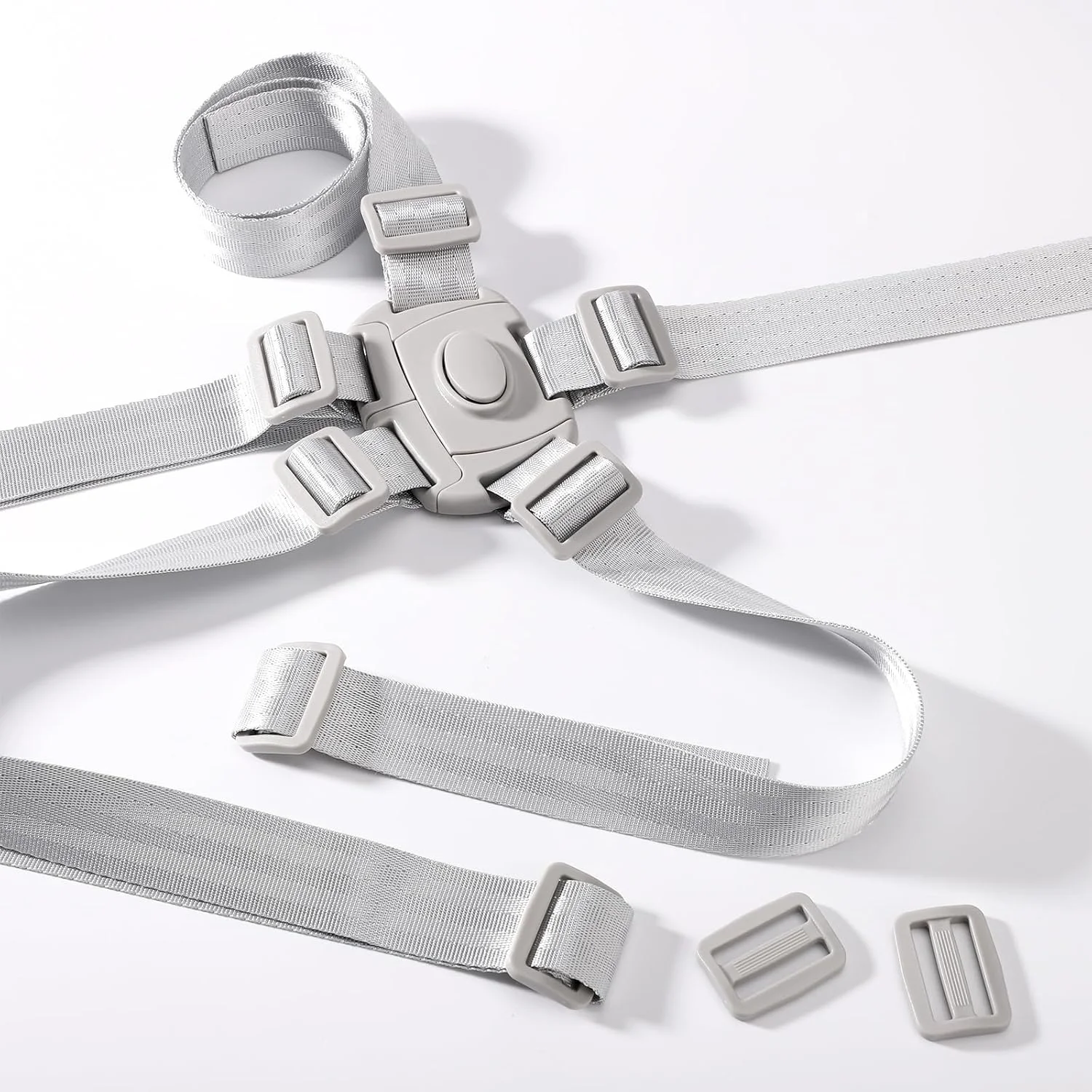 Graco 用ハイチェアストラップ、ポリエステルとプラスチックの調節可能なハイチェアストラップベビーシートハイチェアキッズベビーカーアクセサリー 5 Po