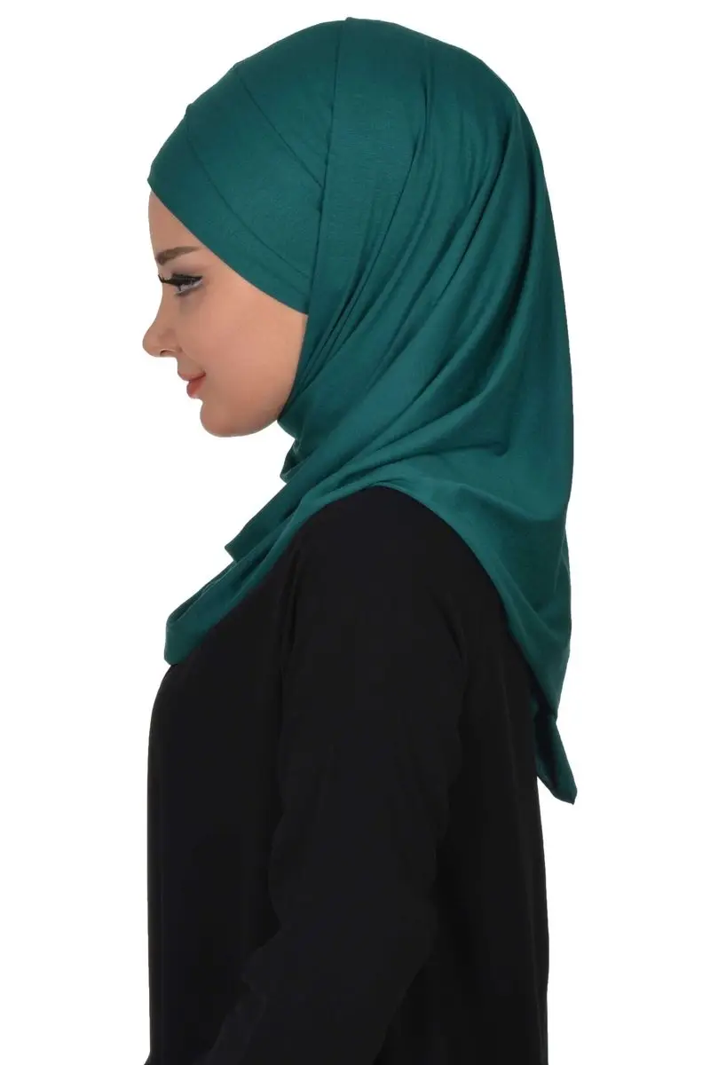 Cross planting practical combed shawl green