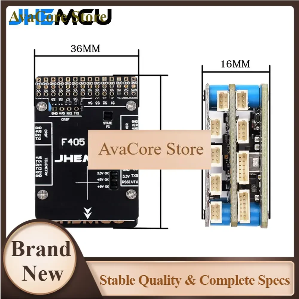 AvaCoreJHEMCU F405 Wing INAV Flight Controller Built-in Barometer Gyroscope OSD Blackbox BEC For RC Airplane Fixed-Wing