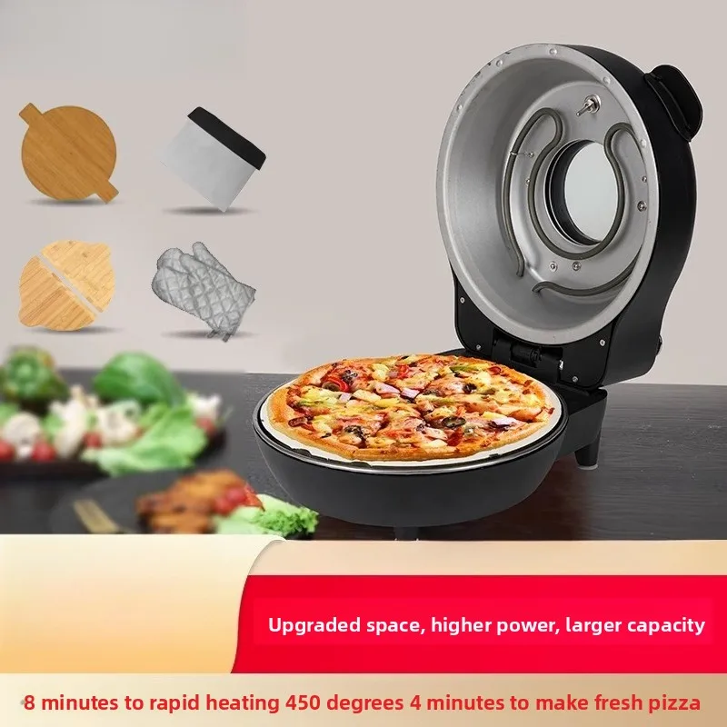 Elevated pizza oven 21cm household oven 450 ℃ commercial thick bottom pizza oven 12 inch Napoli pizza machine
