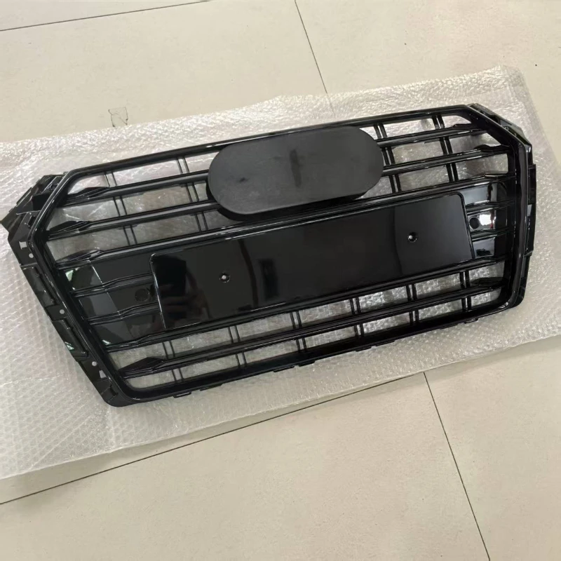 Vorne Waben Für Audi A4 B9 geändert S4 2017 2018 2019 Grill Grille Trim Frontschürze Racing Grills Auto Zubehör