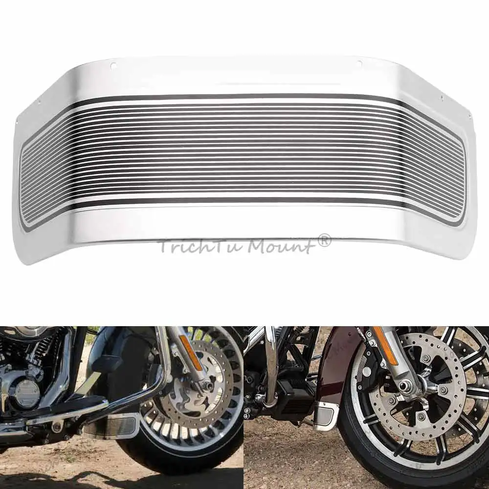 

Motorcycle Front Fender Skirt Aluminum Alloy For Harley Touring Road King FLHR Street Electra Glide Ultra Classic 1980-13 ,1 pc