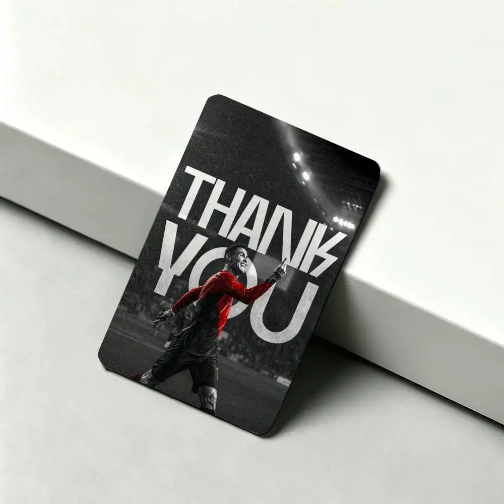 The GOAT Forever CR7 C-Cristiano Ronaldo  1Set 4Pcs Waterproof Card Skin Stickers for Credit Bus IC Cards view 4