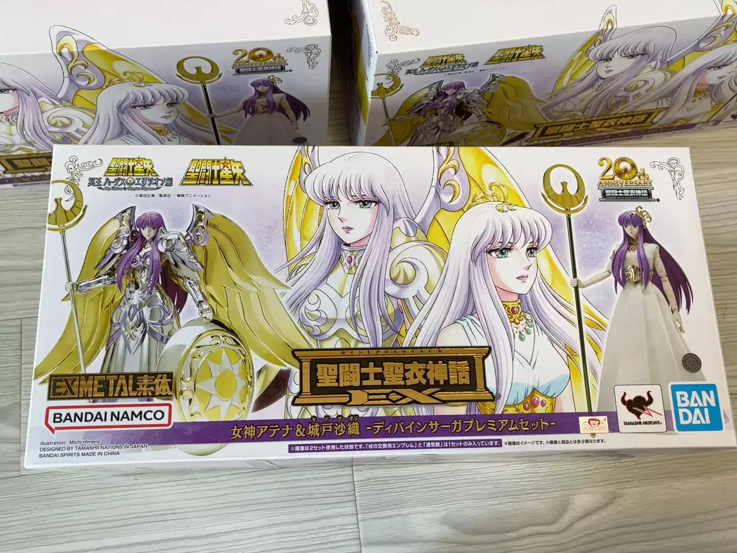 

In Stock Bandai Athena Saori Kido 20th Saint Seiya Myth Cloth EX Knights of The Zodiac Action Figure Anime Model SHF Toys Gift