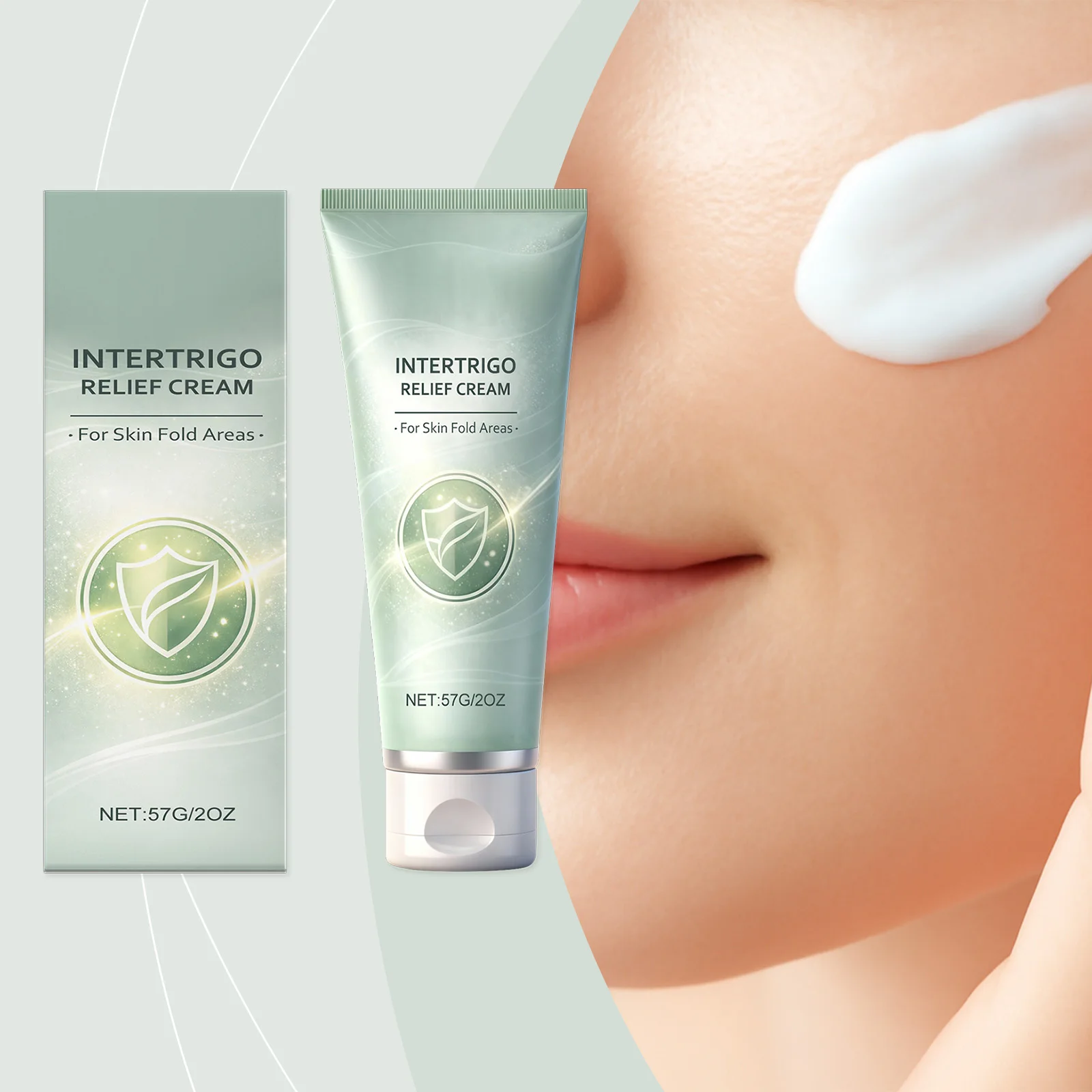 Skin Fold Soothing Cream Soothes Redness, Light Breathable Texture, Long Lasting Hydrating, Brightening Body Care