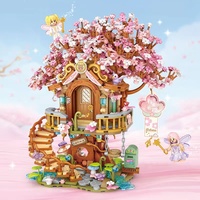 LOZ  Tree house DIY decoration blocks Home decoration Model Building Blocks toys Assembly Toy Christmas Gift for Children