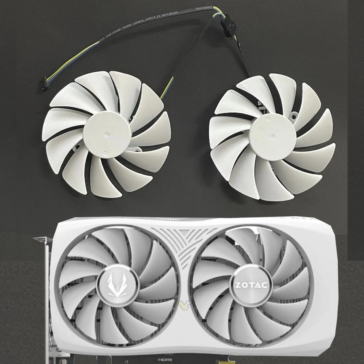 For ZOTAC GeForce RTX4060 8GB TWIN EDGE OC WHITE OC Graphics Card Replacement Fan GA92S2U