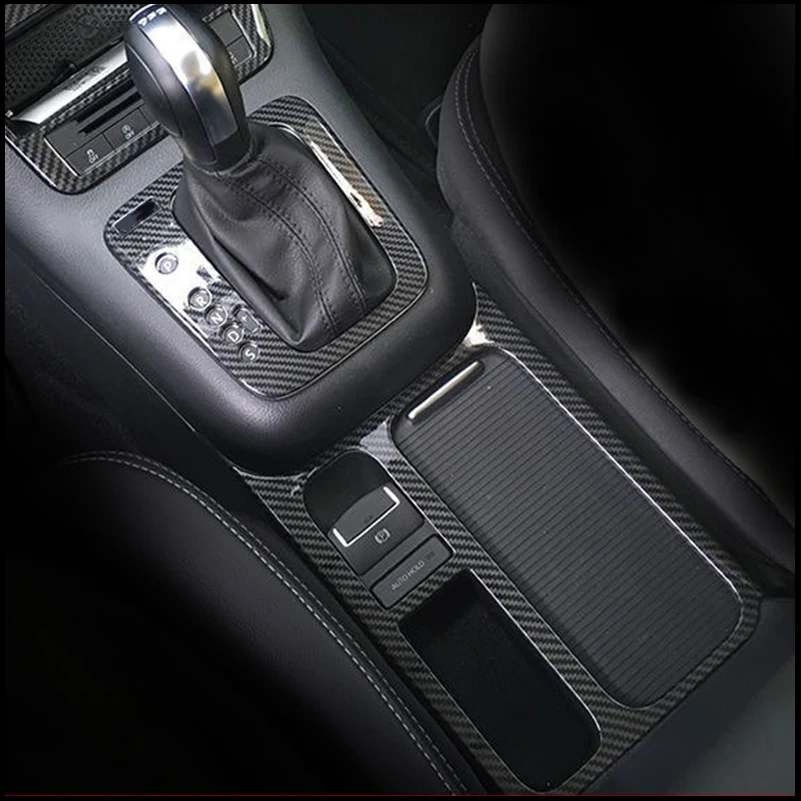 

Car Styling For VW Tiguan 2010-2015 Gear Shift Panel Water Cup Holder Frame Decoration Cover Trim Strips Auto Parts Accessories