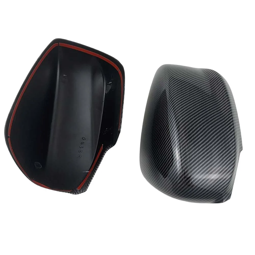 Car Upgrade For Honda Accord 2008-2011 Chrome Silver Bright Black Carbon Fiber Door Mirror Cover Trim Rearview Car Accessories
