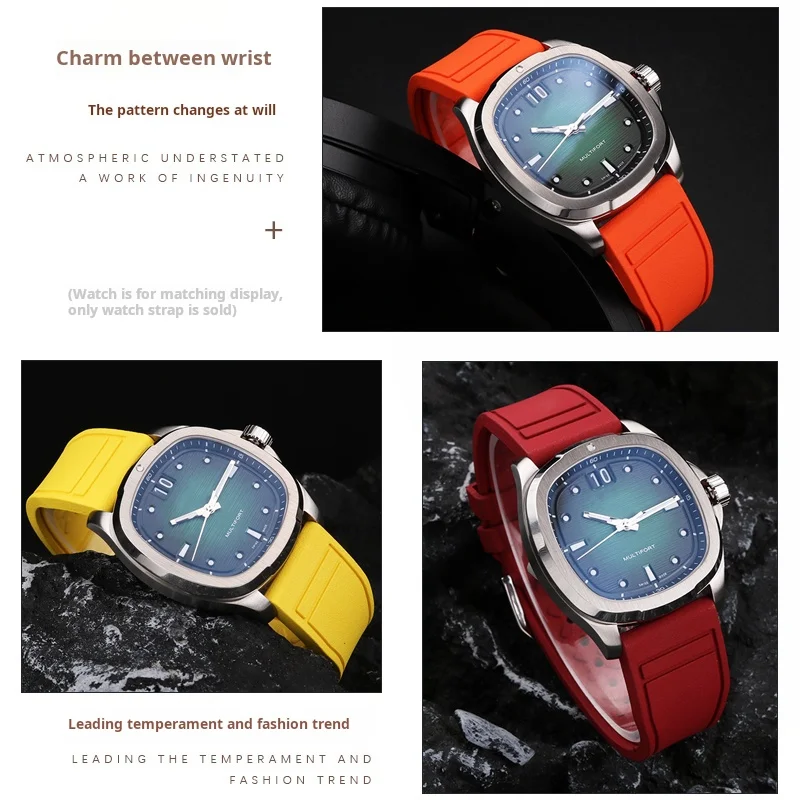 الإفراج السريع موضة ساعة مطاطية حزام ل ميدو TV M049 M049 526A الغوص حزام الساعات 22 مللي متر الرجال أسود أزرق أخضر ساعة اكسسوارات