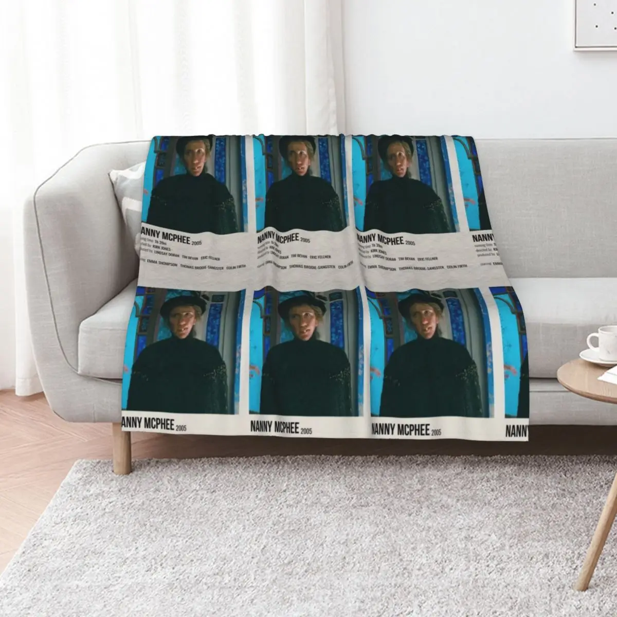 Nanny McPhee Throw Blanket Tourist Plaid on the sofa Soft Plaid Stuffeds anime Blankets For Bed Blankets