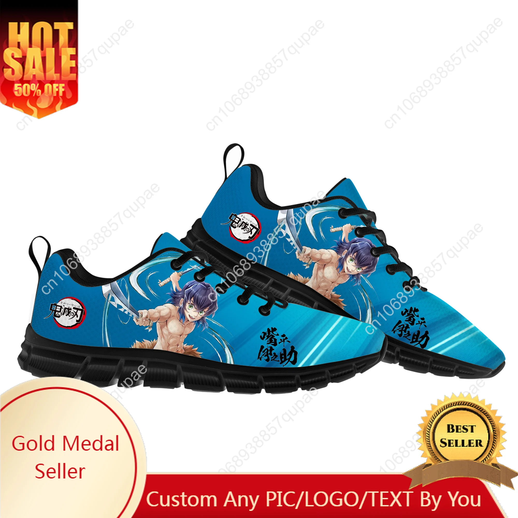 

Hashibira Inosuke Cartoon Anime Sports Shoes Mens Womens Teenager Sneakers High Quality Parent Sneaker Couple Custom Shoes