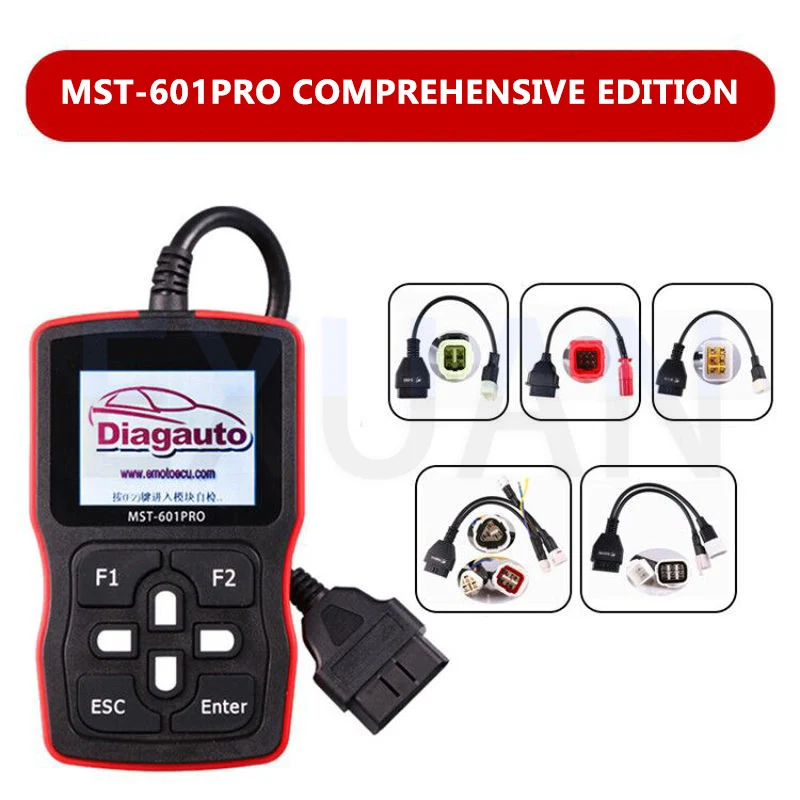 Detector de fallos de inyección de combustible electrónico para motocicleta 6 en 1, diagnóstico, código de fallos OBD, instrumento de diagnóstico de computadora, Detector de fallos