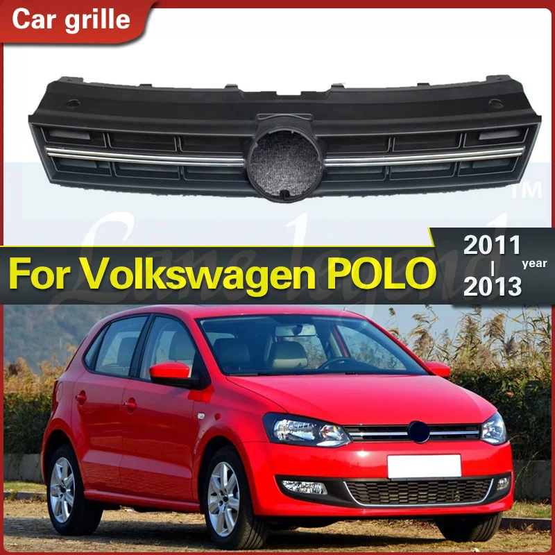 

Car Front Upper Grille Grill GTI Style Honeycomb Racing Grills for Volkswagen for VW for Polo 6R 2009-2014 Car Accessories