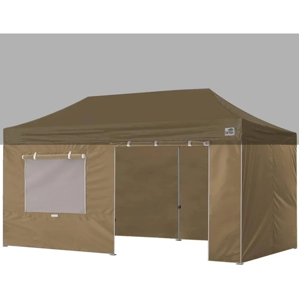 

usa full zippered walls for 10 x 20 easy pop up canopy tent,enclosure sidewall kit with roller up mesh window and door 4 walls