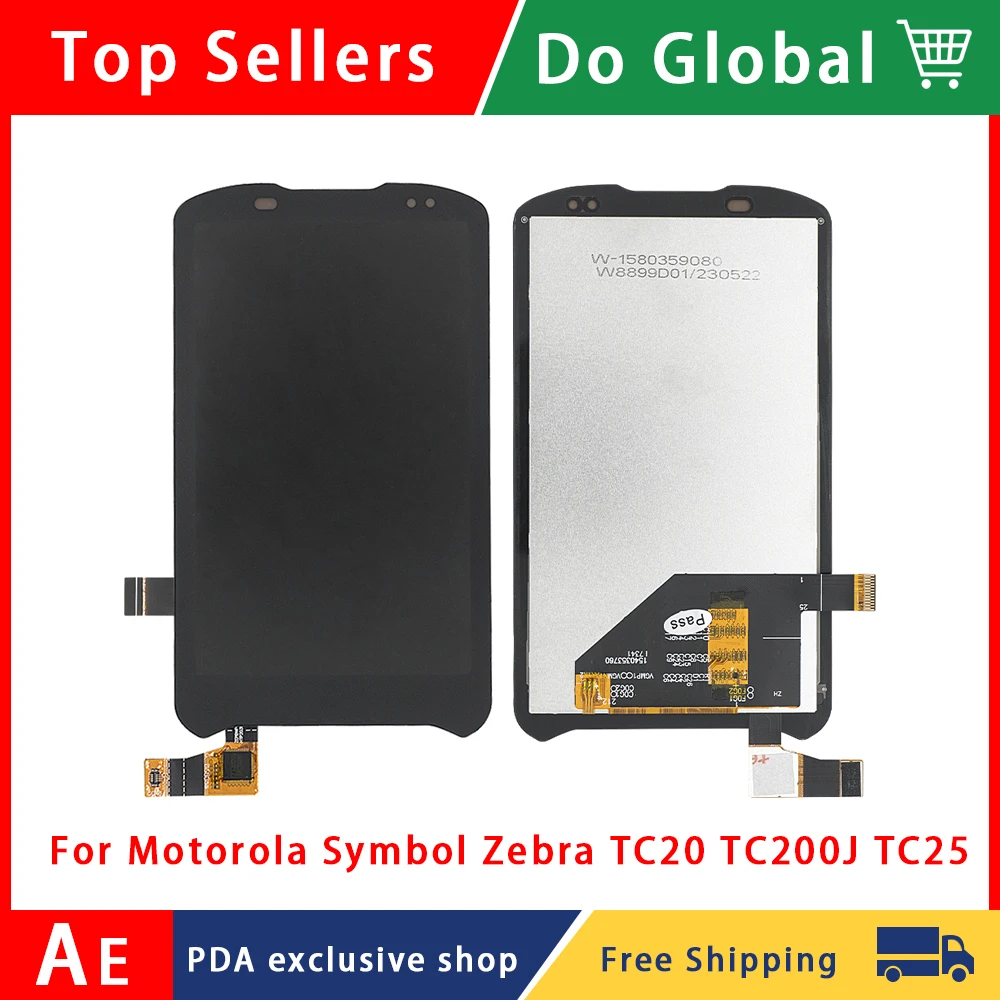 LCD Module with Touch Screen for Motorola Symbol Zebra TC20 TC200J TC25，Free shipping